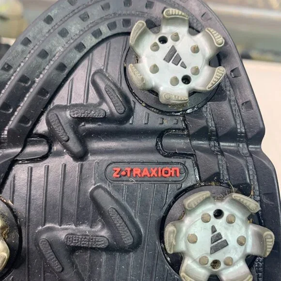 Adidas D 3000 Mens Size 9.5 Black Golf Shoes soft spike Z-Traxion AdiWEAR - Picture 6 of 9